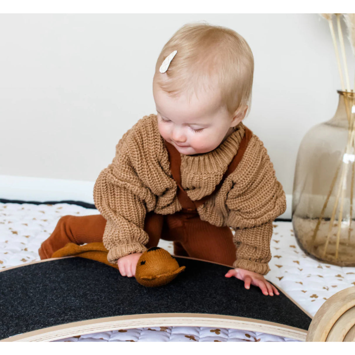 Curve Lab Grey Little Arc Small Balance Board Felt