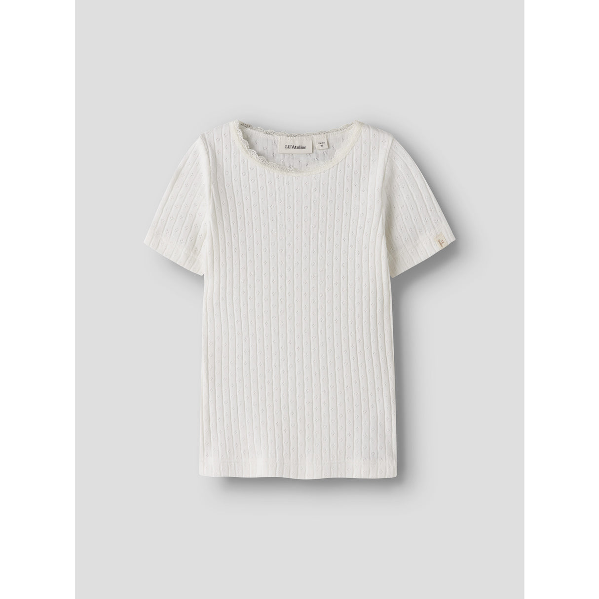 Lil'Atelier Coconut Milk Nmfhaldis Ss Slim Top Lil