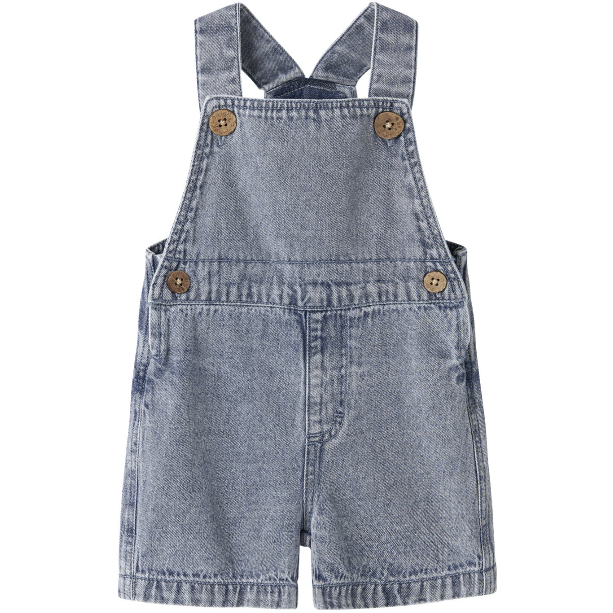 Lil'Atelier Medium Blue Denim Nbmfunda Loose Shortall 5552-Fd Lil