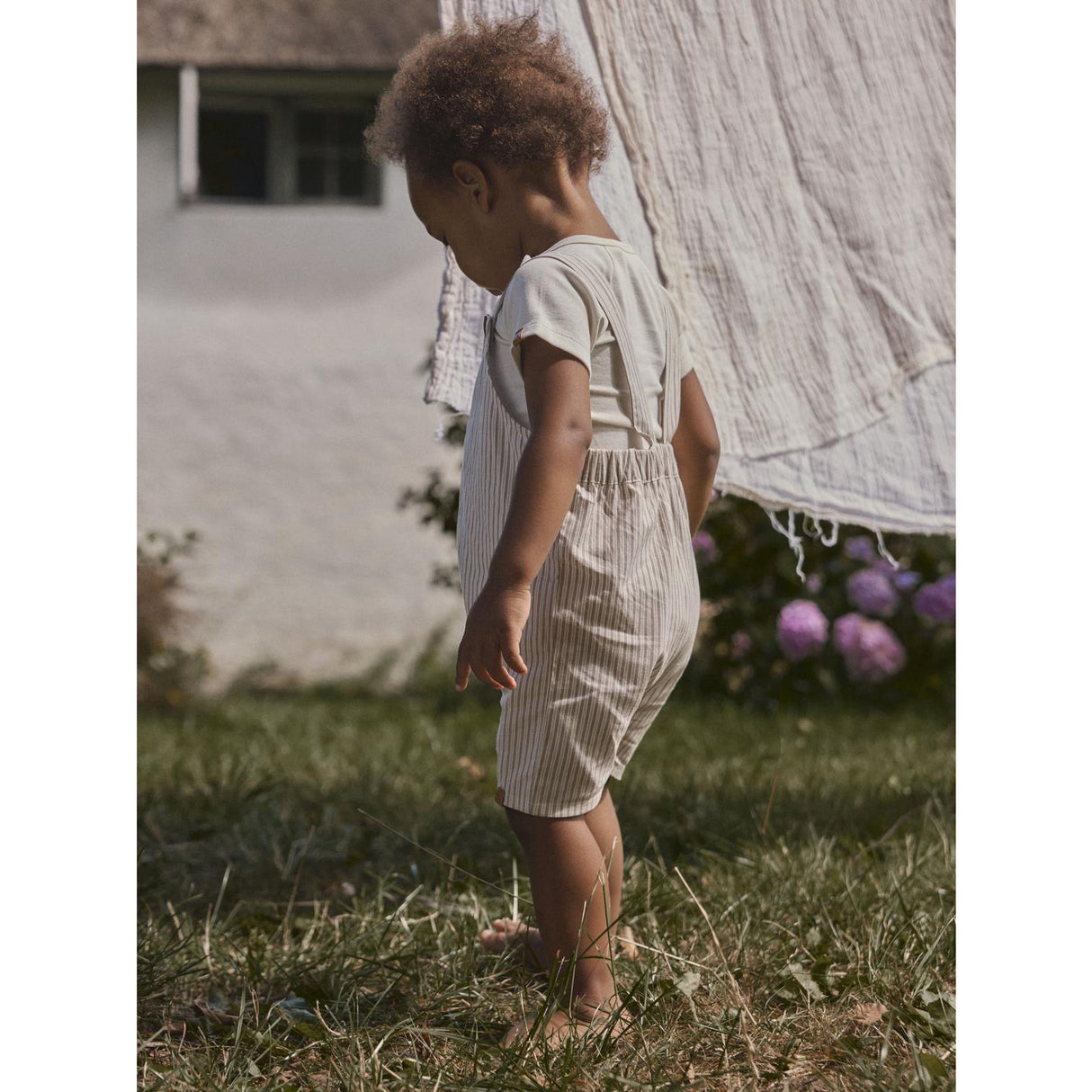 Lil'Atelier Coconut Milk Coca Mocha Nbmhelo Loose Short Overall Lil