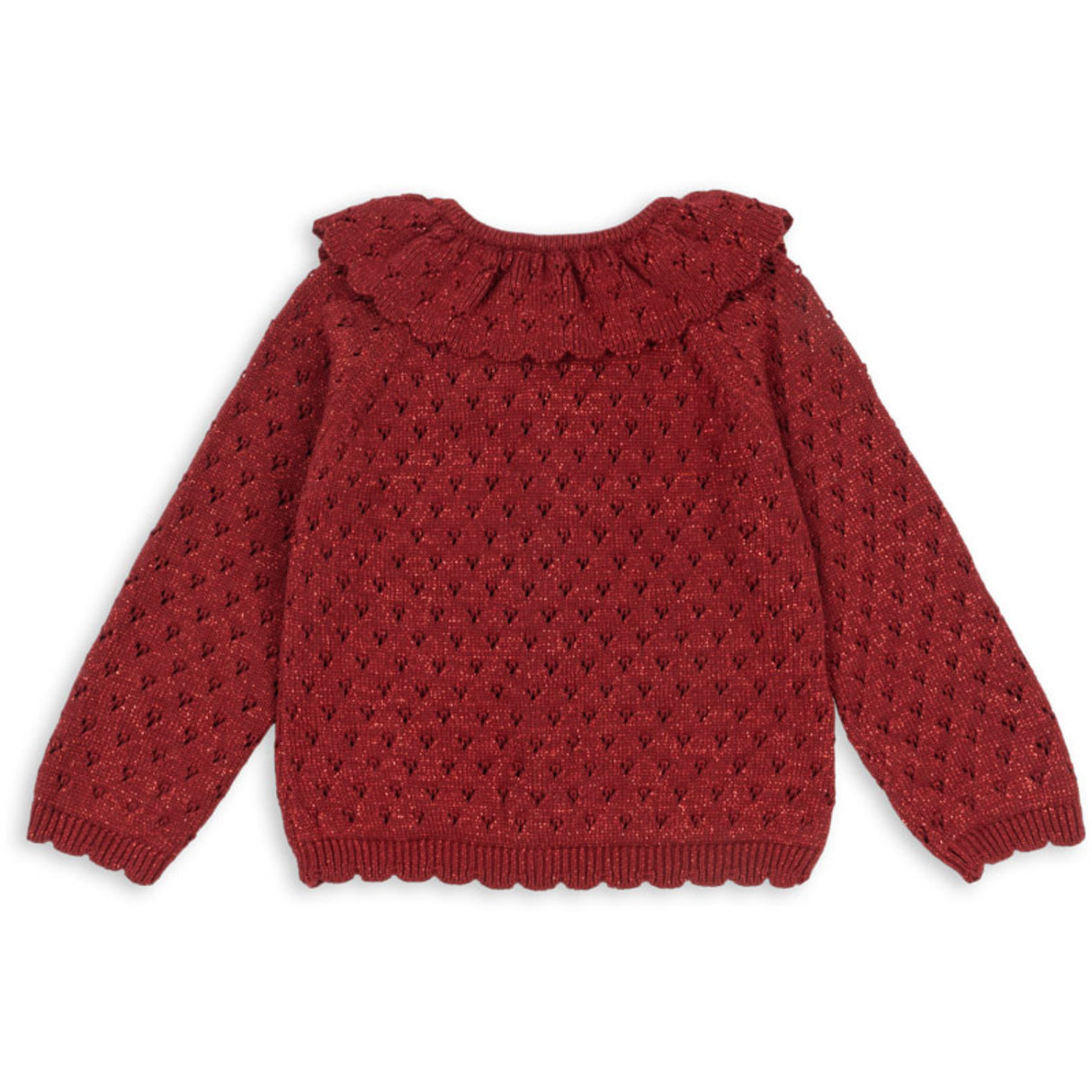 Konges Sløjd Red Dahlia Holiday Knit Cardigan