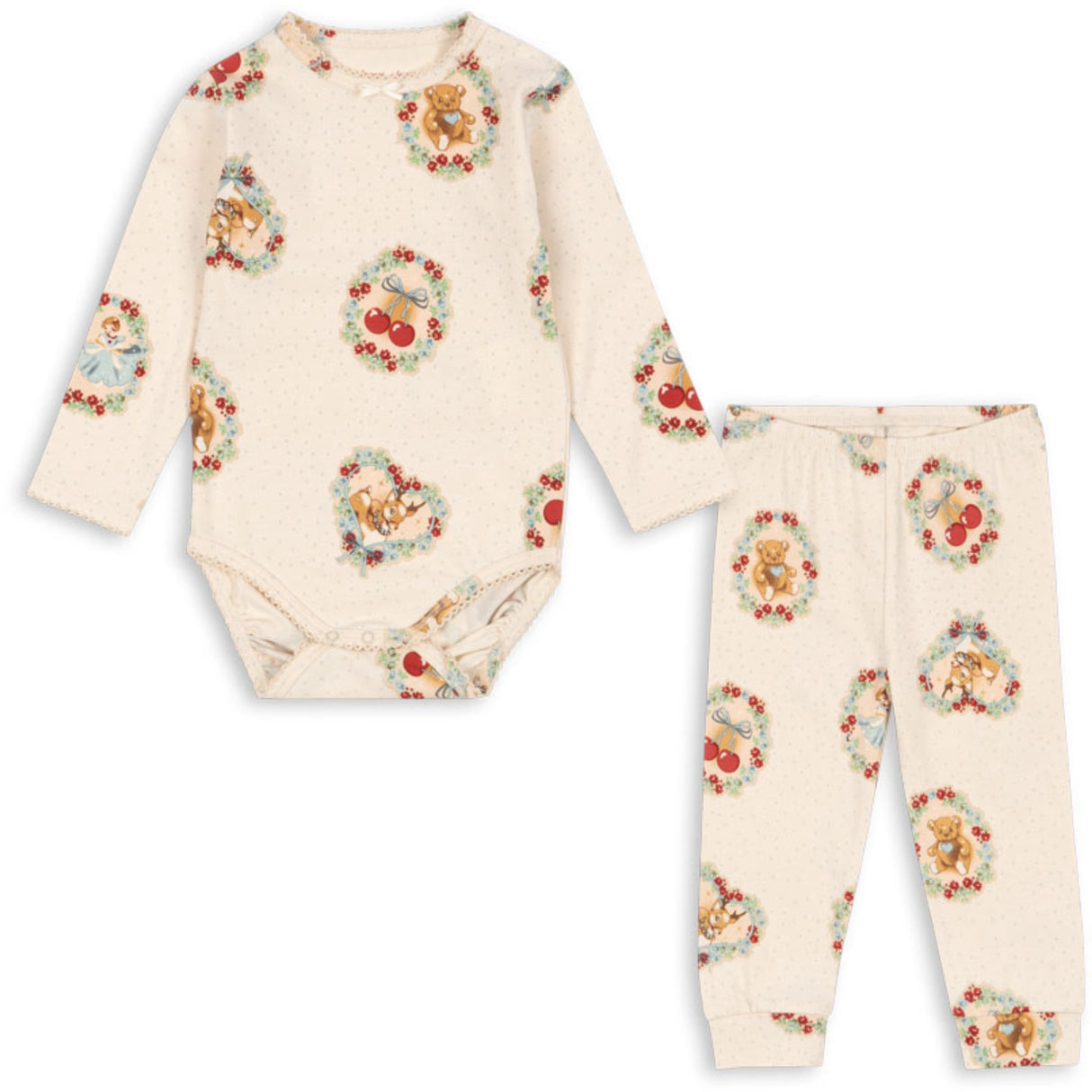 Konges Sløjd Deer Diary Basic Body/Pants Set Gots