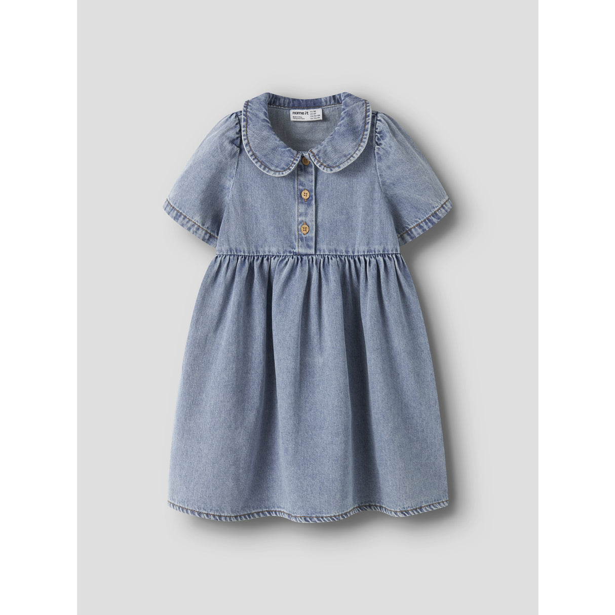 Name It Medium Blue Denim Nmfpoppy Dnm Dress 5011-Ov H