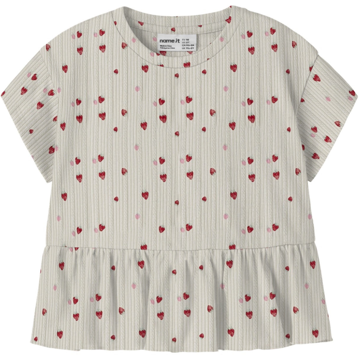Name It Peyote Melange Strawberry Nmfjelly Ss Top Box