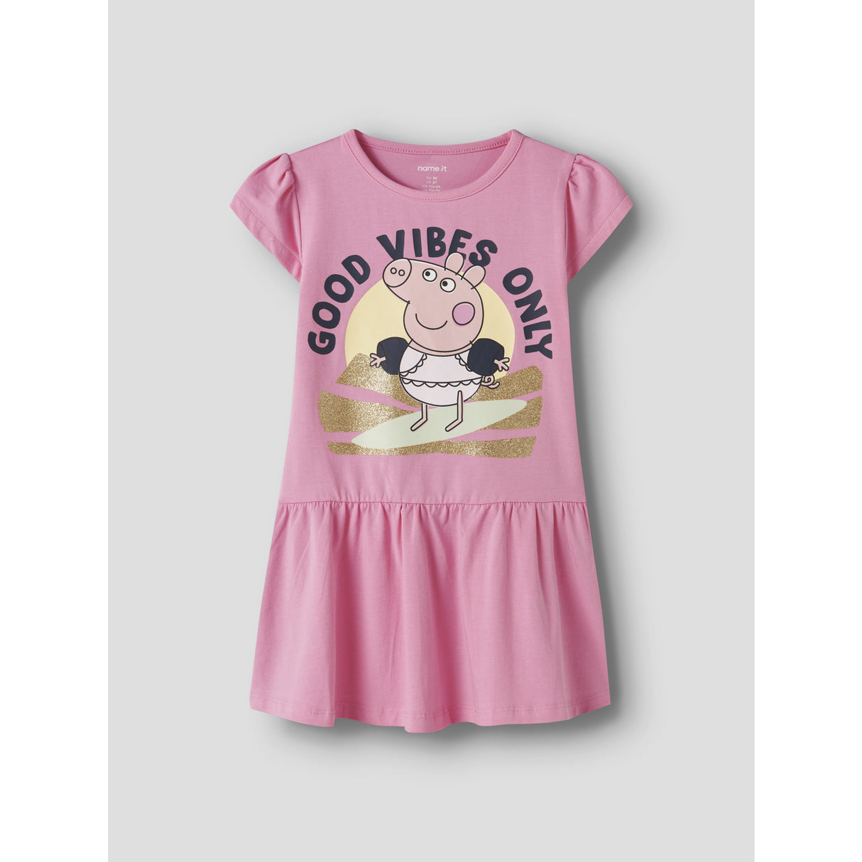 Name It Pink Drink Nmfarina Peppa Ss Dress Cplg