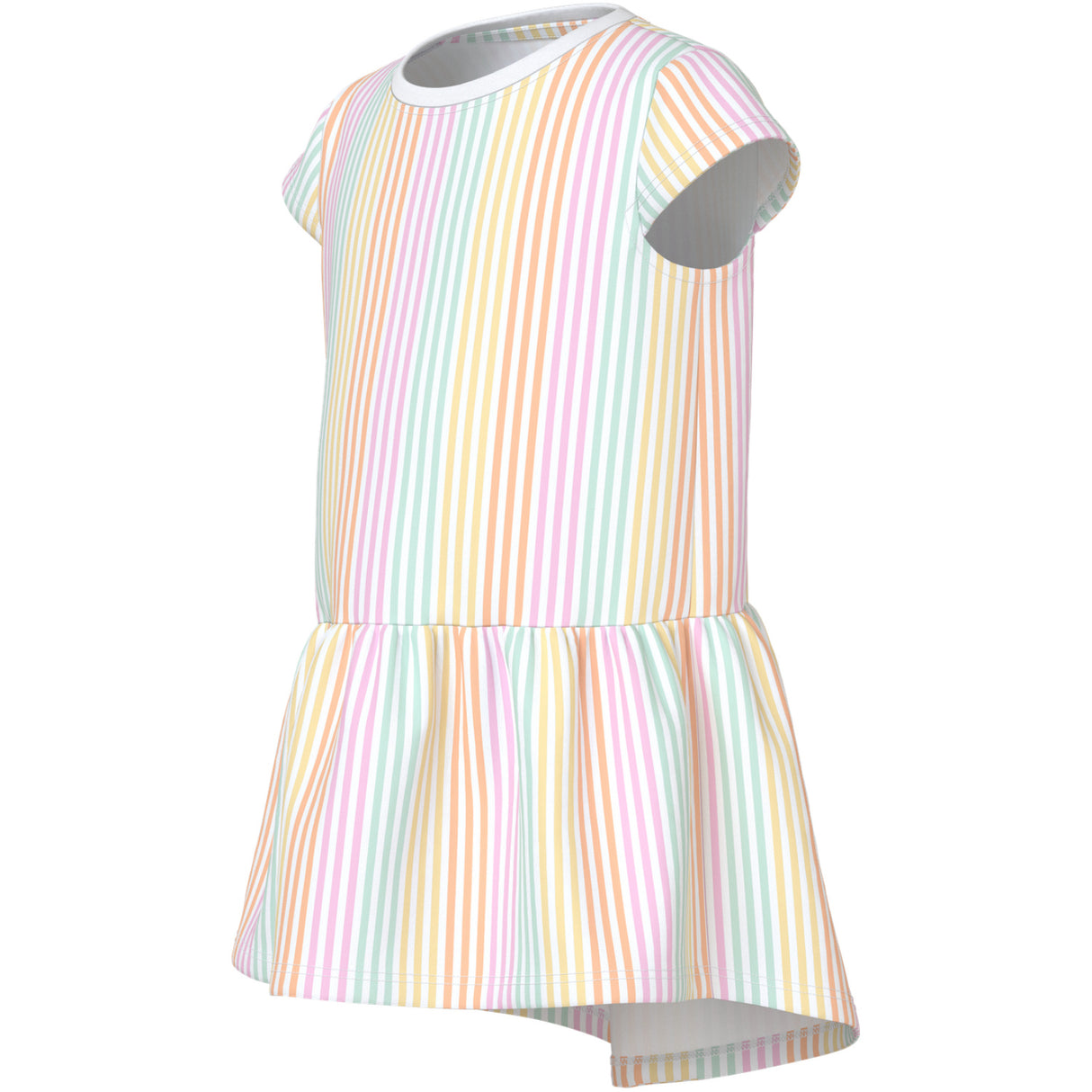 Name It Bright White Cool Stripe Nmfvigga Capsl Dress F1 Noos
