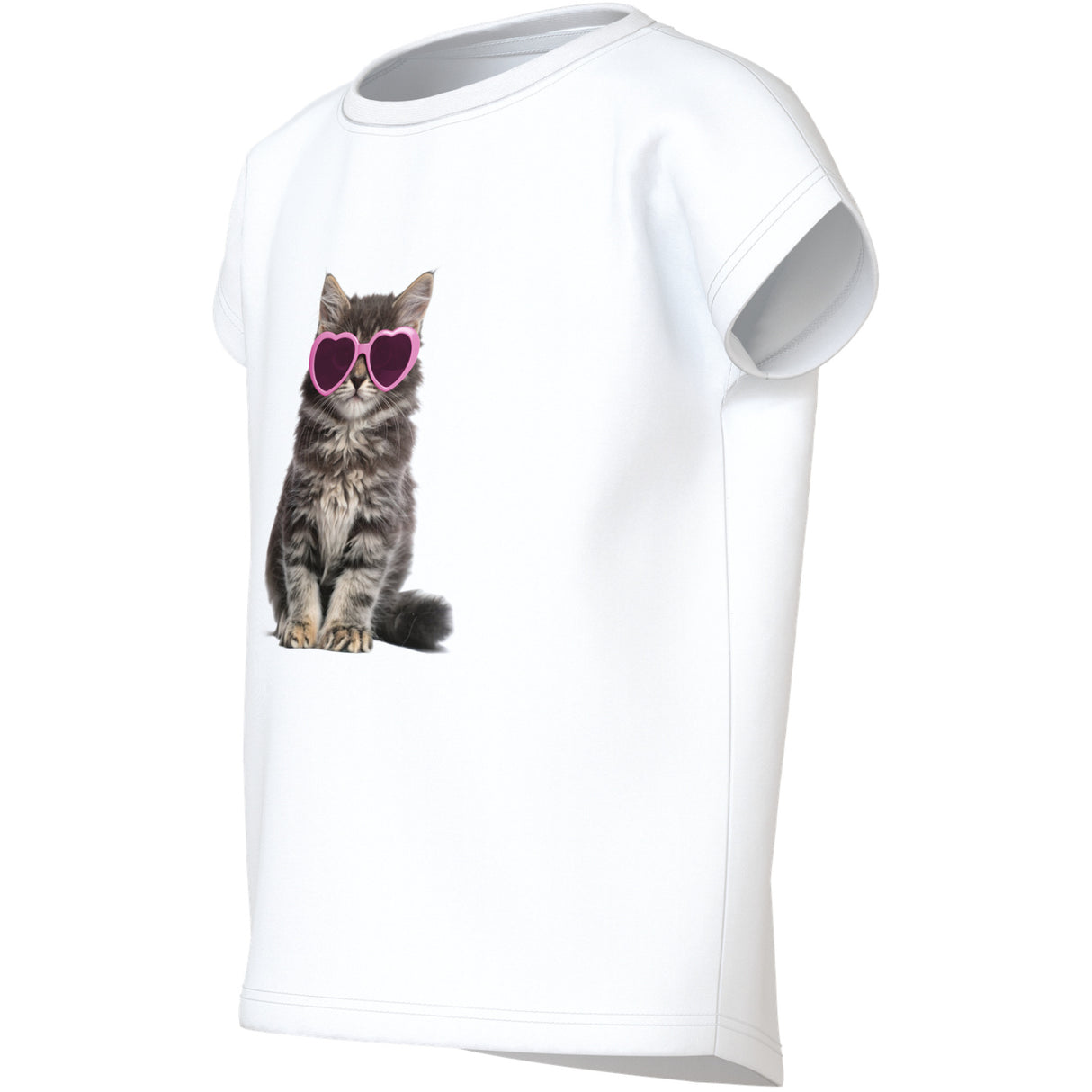 Name It Bright White Sunglasses Cat Nmfvotia Capsl Top