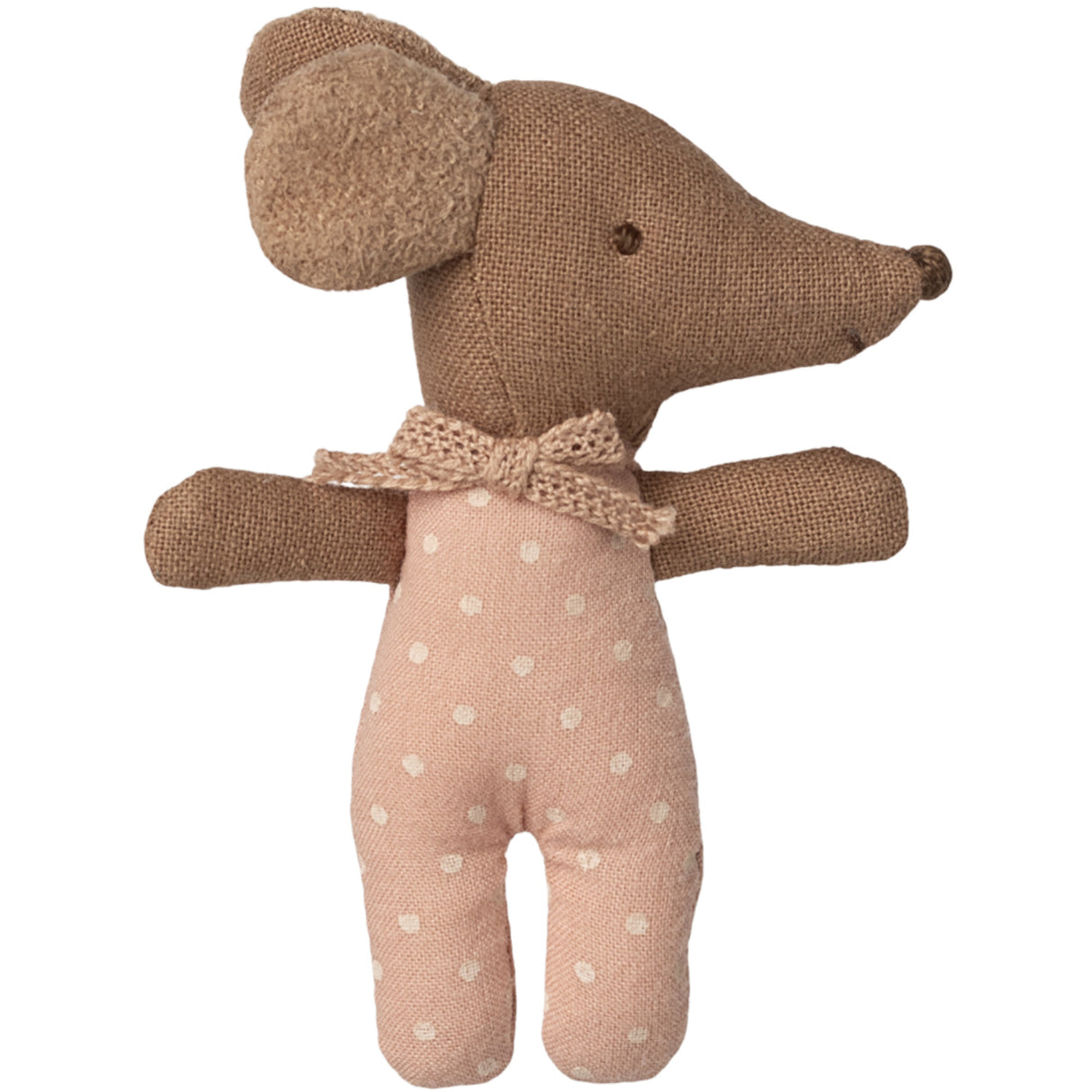 Maileg Sleepy Wakey Baby Mus I Tændstikæske - Rosa