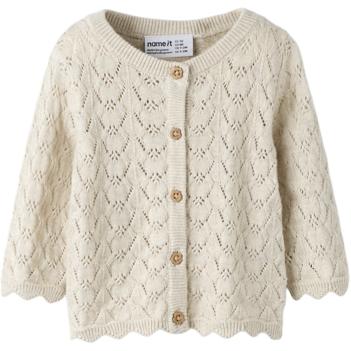 Name It Peyote Melange Nbfharriet Ls Knit Card