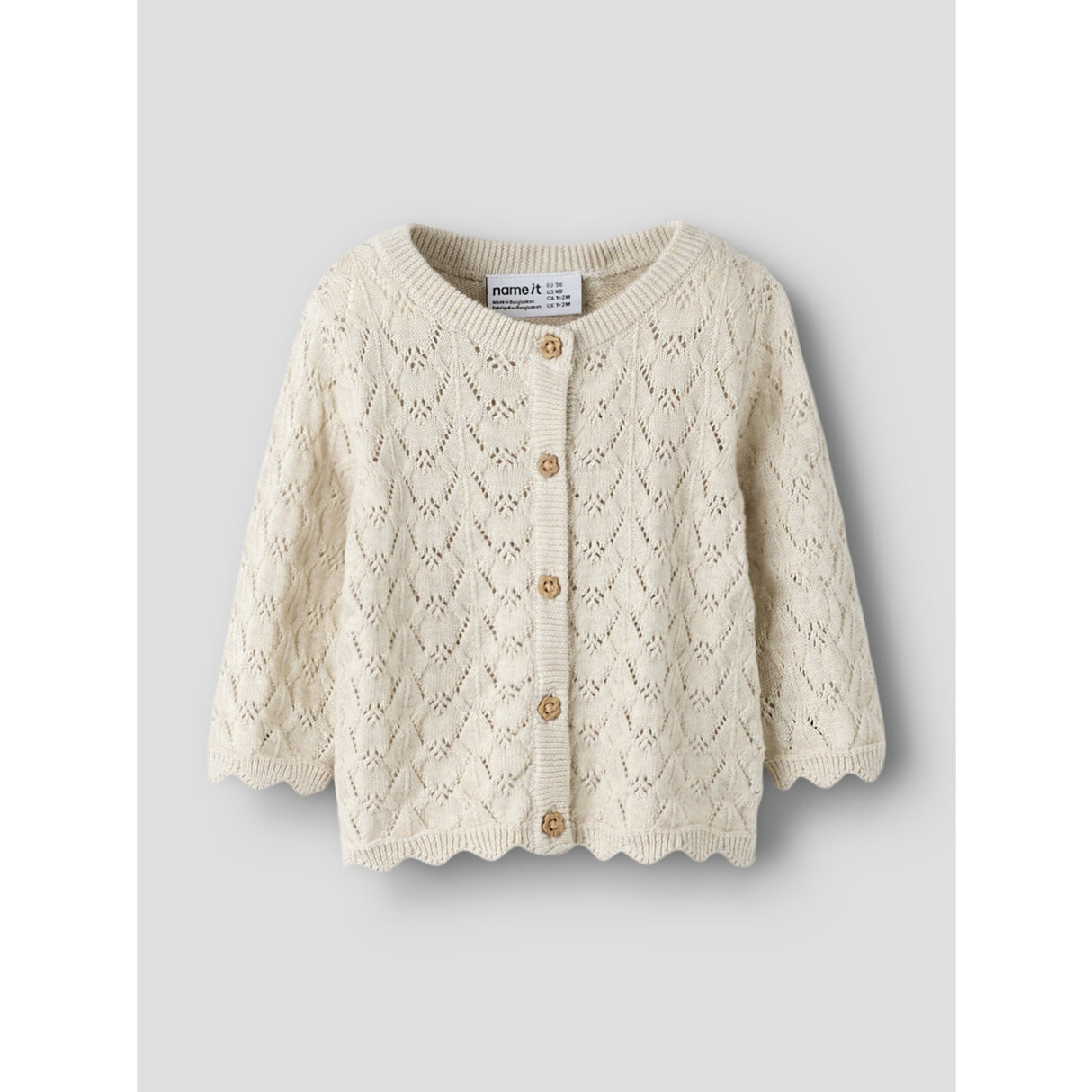 Name It Peyote Melange Nbfharriet Ls Knit Card