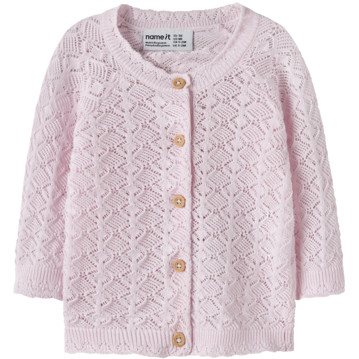 Name It Cradle Pink Nbfjenny Ls Knit Card