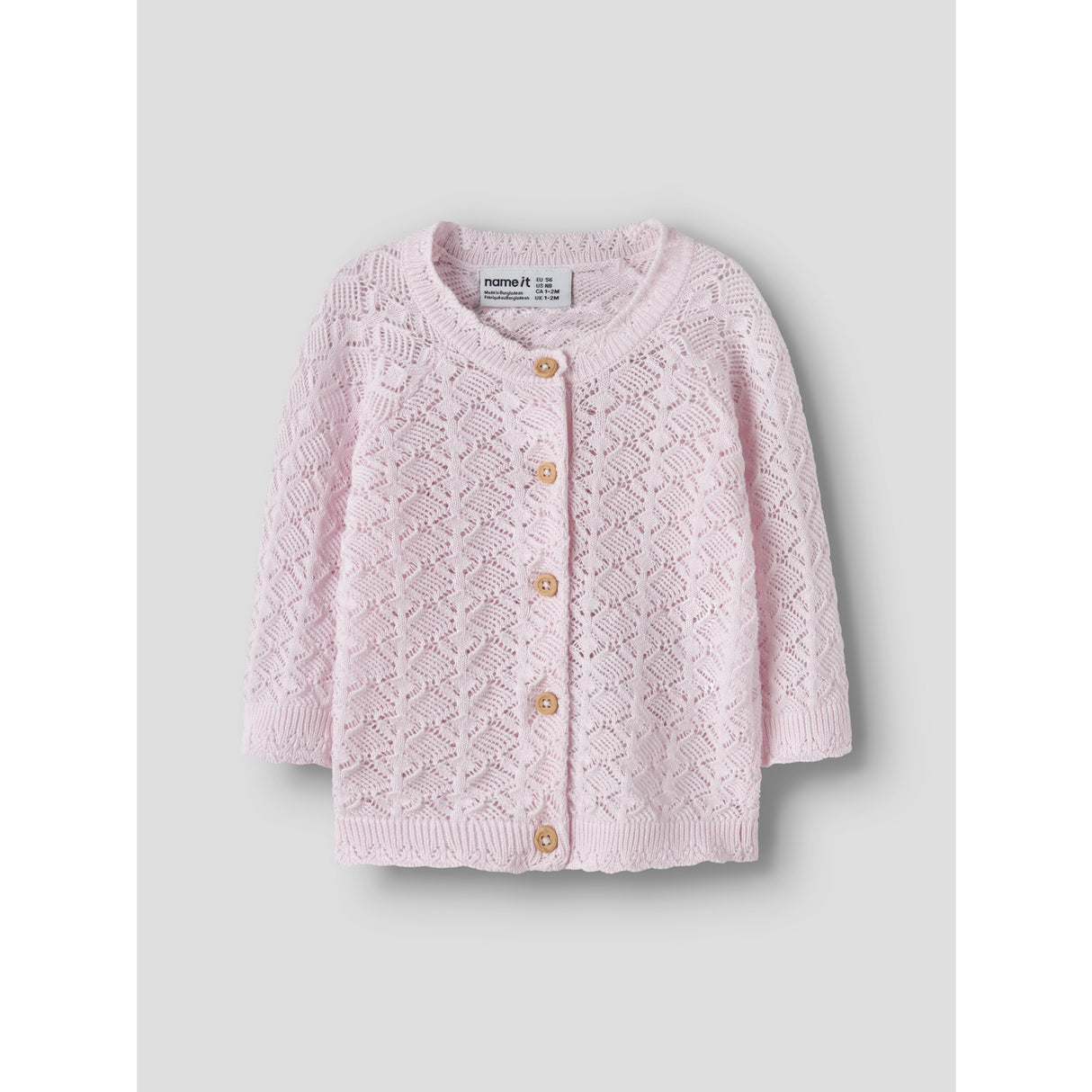 Name It Cradle Pink Nbfjenny Ls Knit Card