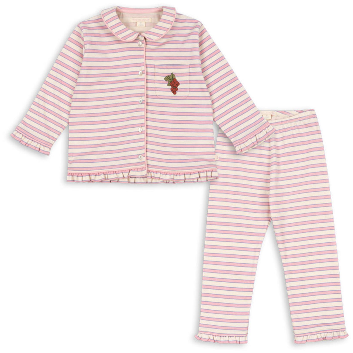 Konges Sløjd Lolly Stripe Pio Frill Set Gots