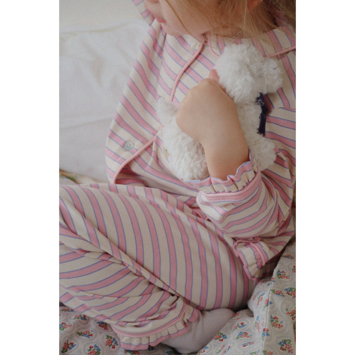 Konges Sløjd Lolly Stripe Pio Frill Set Gots