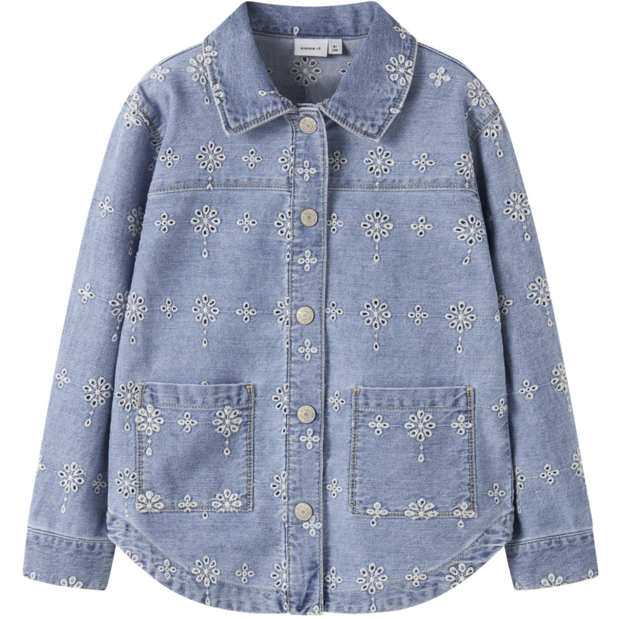 Name It Light Blue Denim Anglaise Nkfharper Dnm Anglaise Jacket 1026-Ov H