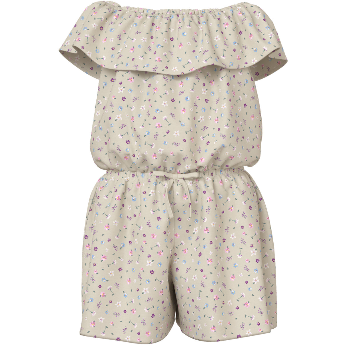 Name It Almond Milk Cute Flowers Nkfvinaya Ss Playsuit Fffff Noos