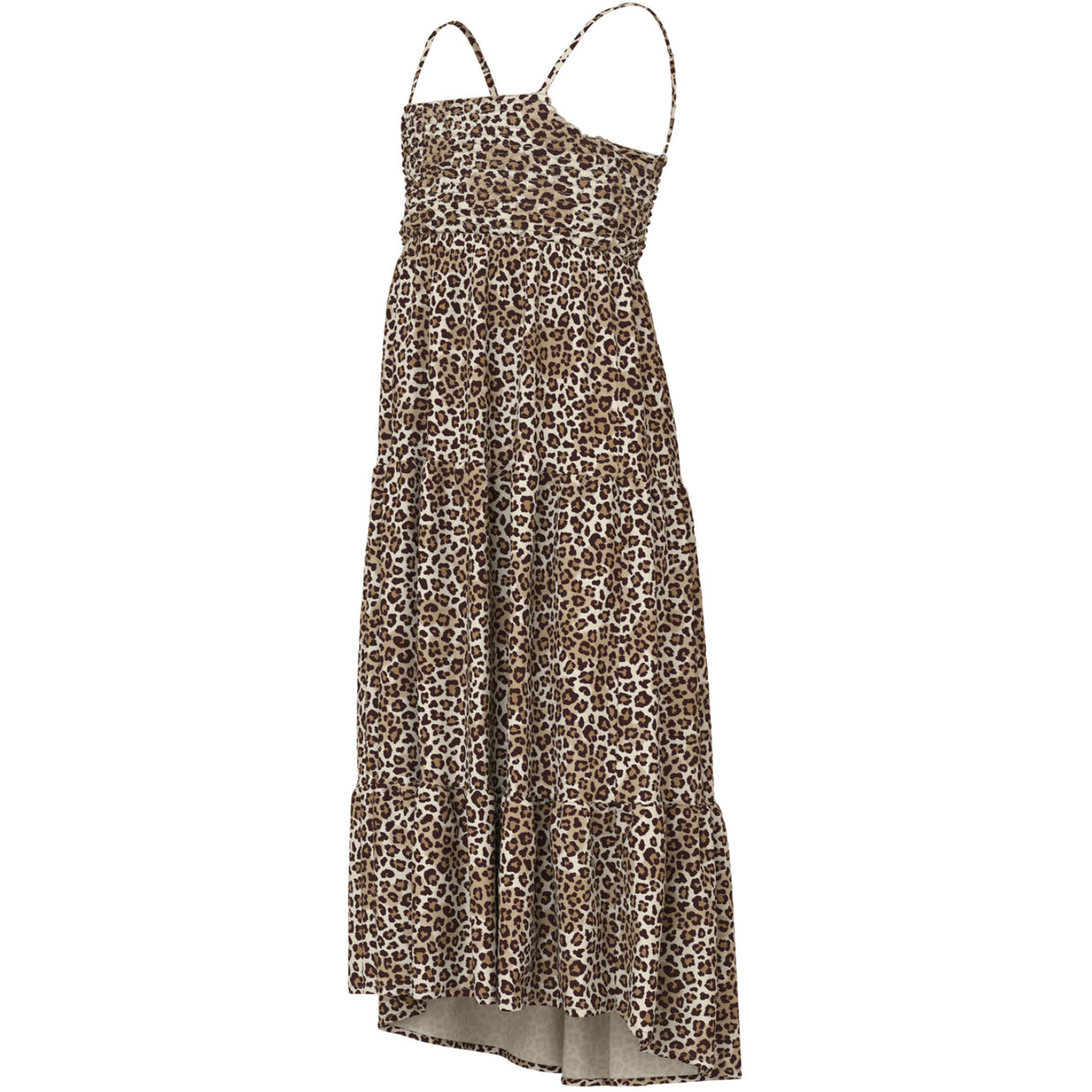 Name It Turtledove Leopard Nkfvinaya Strap Maxi Dress