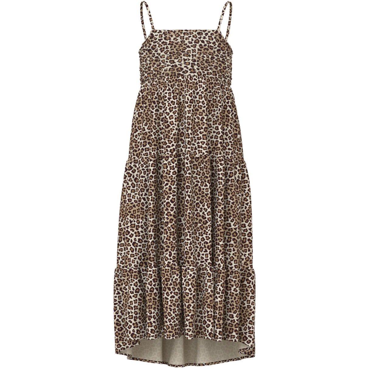 Name It Turtledove Leopard Nkfvinaya Strap Maxi Dress
