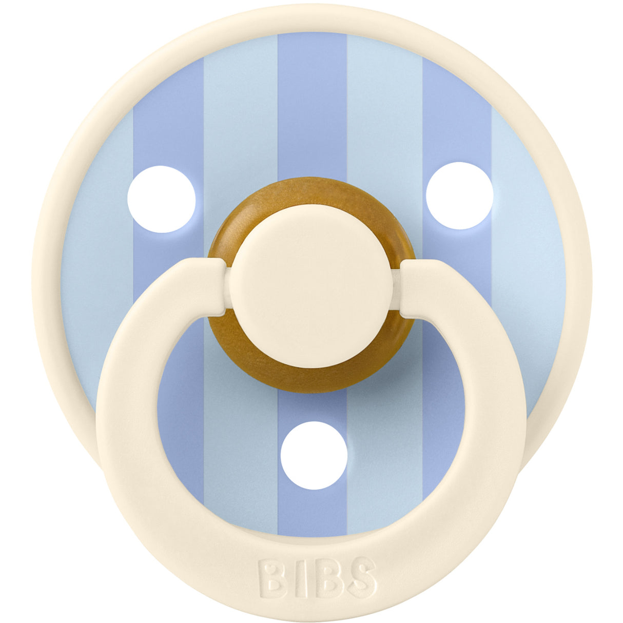 Bibs Dusty Blue Pacifier & Clip Gift Set Pin & Block Latex