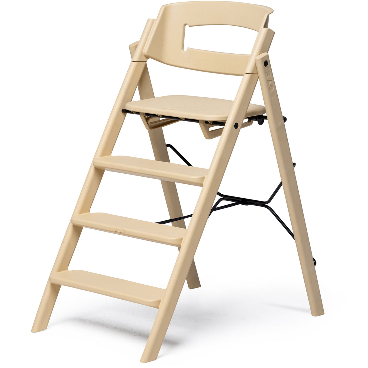 KAOS Desert Sand Klapp High Chair Recycled With KLAPP® Safety Rail & Tray Bundle