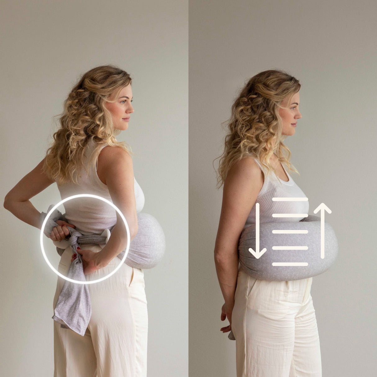 bbhugme Grey/Melange Nursing Pillow