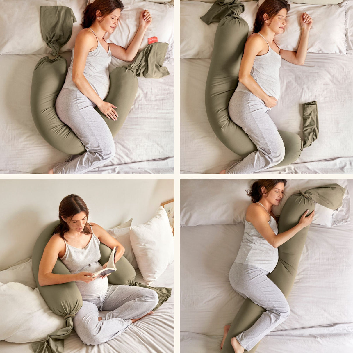 bbhugme Olive/Black Pregnancy Pillow