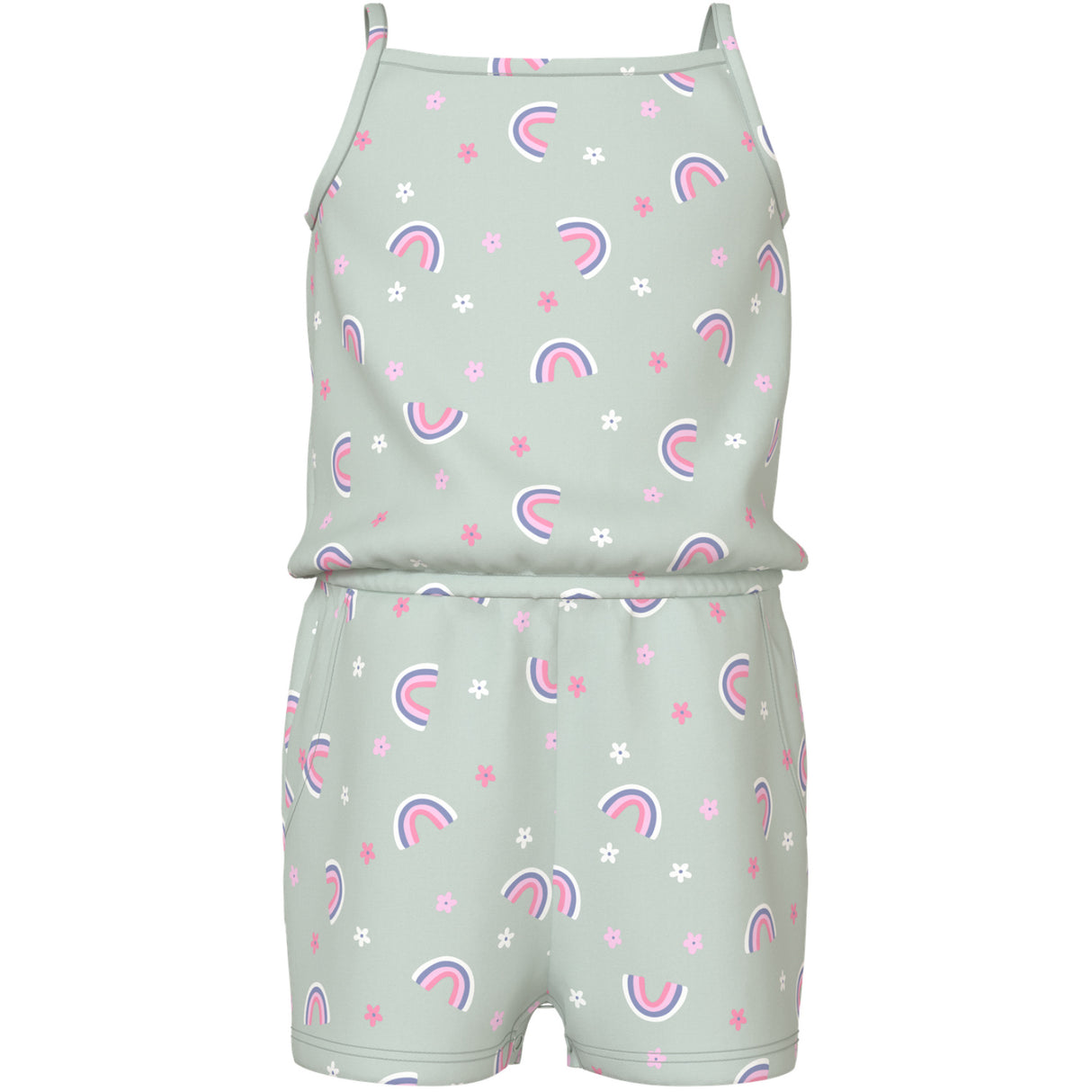 Name It Pale Aqua Rainbow Nmfvigga Strap Suit