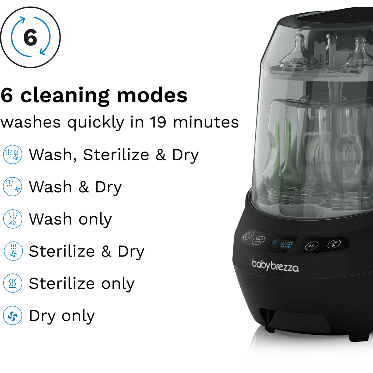 Baby Brezza Black Bottle Washer Pro