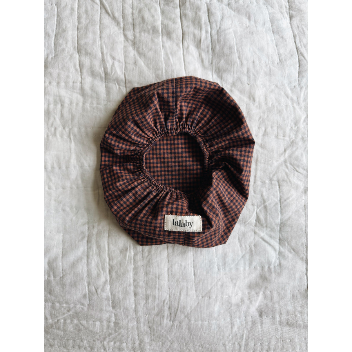 Lalaby Indigo Check Wet Wipe Cover