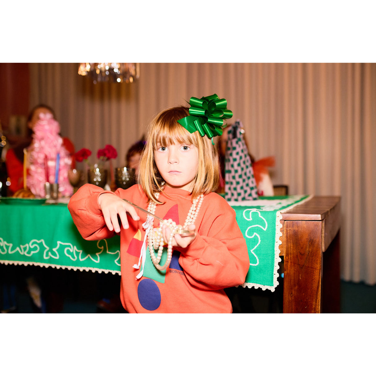 Bobo Choses Orange Wooden Toy Sweatshirt