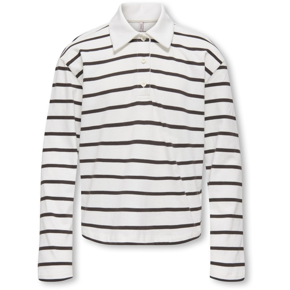 kids ONLY Chocolate Torte Cd Stripes Kogsira L/S Polo Cs Jrs