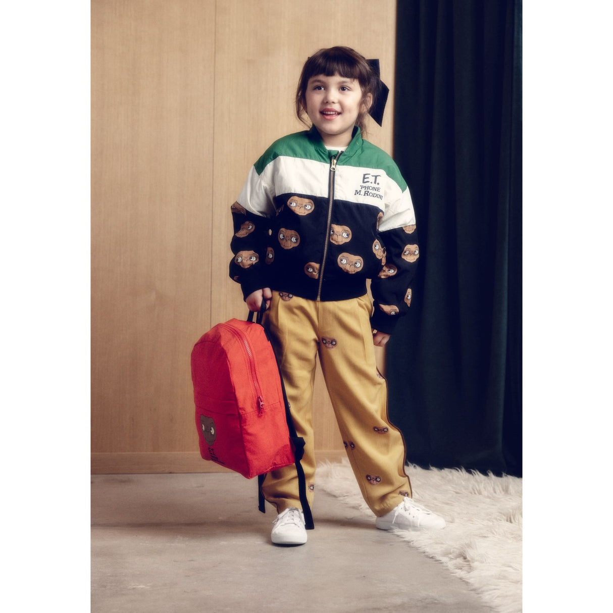 Mini Rodini Green E.T. Baseball Jacket