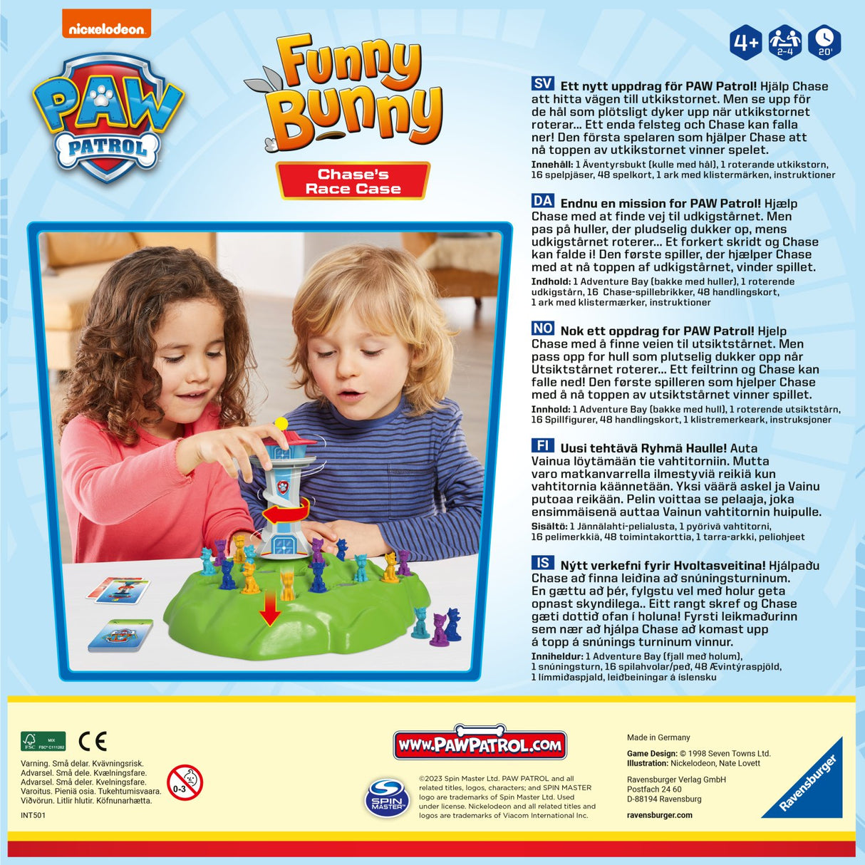 Ravensburger Paw Patrol Funny Bunny SV/DA/NO/FI/IS