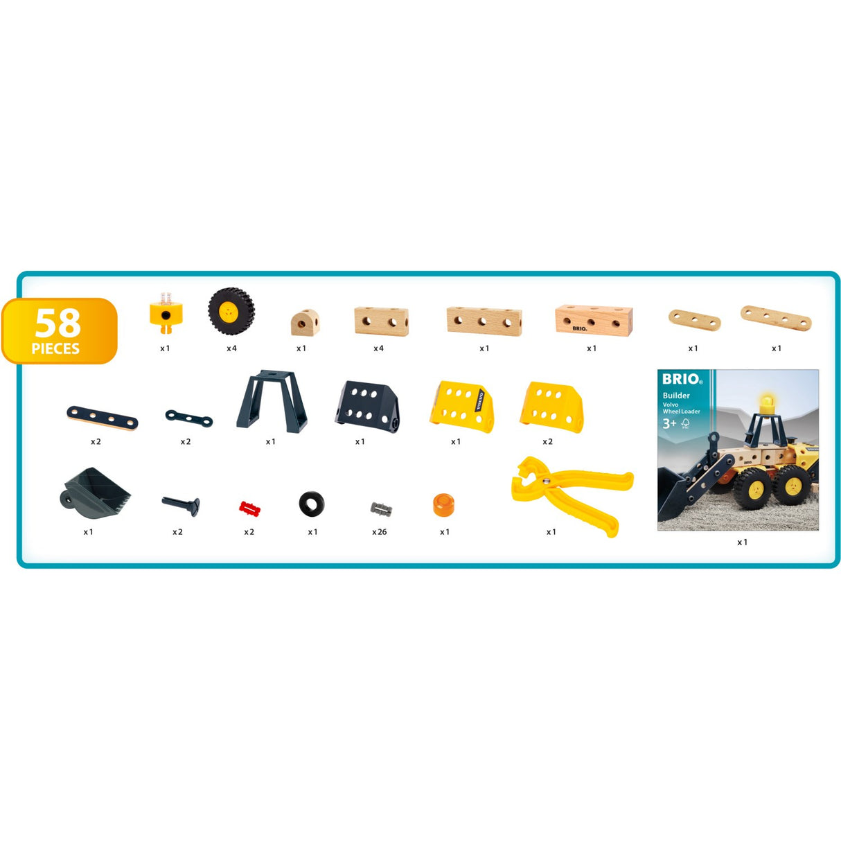 BRIO® 34598 Builder Volvo Wheel Loader