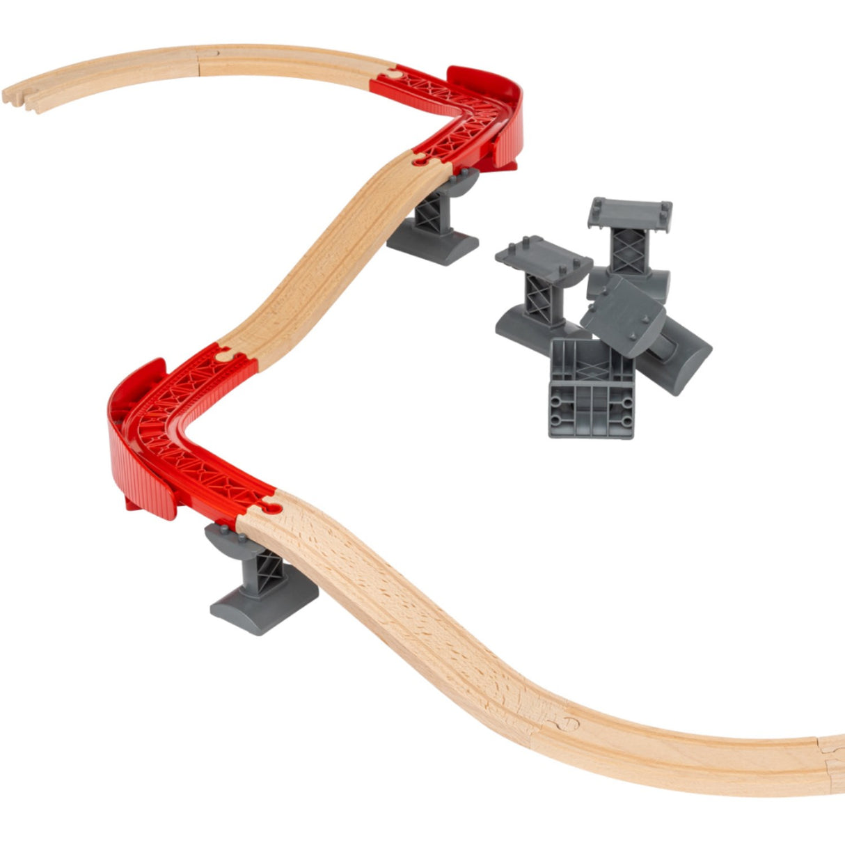 BRIO® 33995 Pakke Med Hævede, Buede Skinner