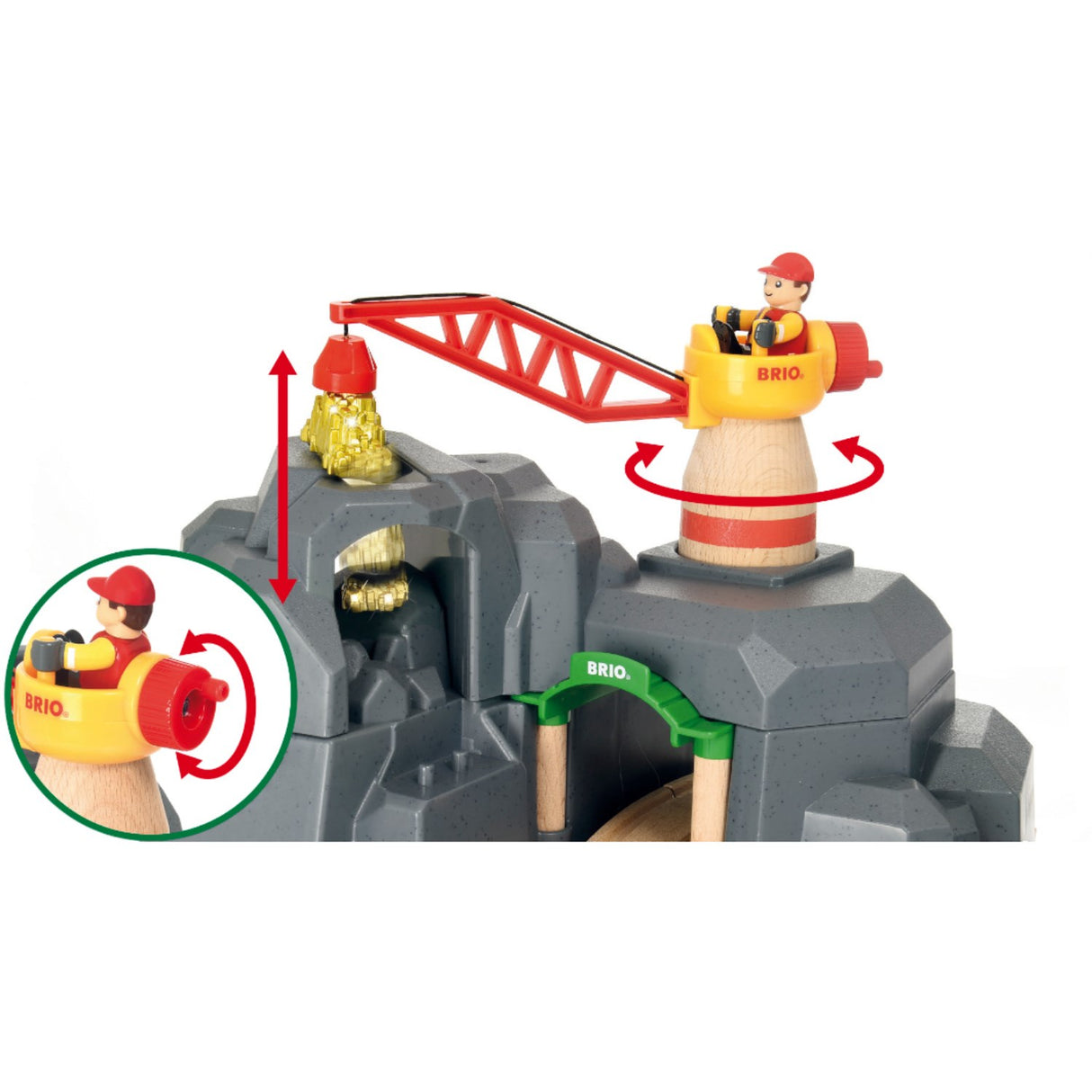 BRIO® 33889 Kran- And Bjergtunnel