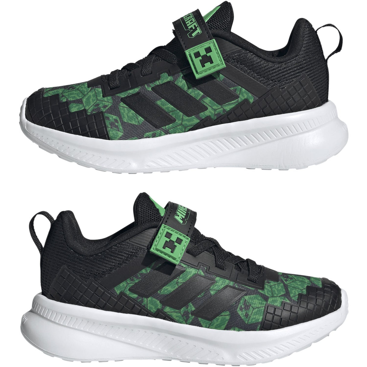 adidas Originals Core Black/Core Black/Ftwr White Minecraft Fortarun El C Sneakers