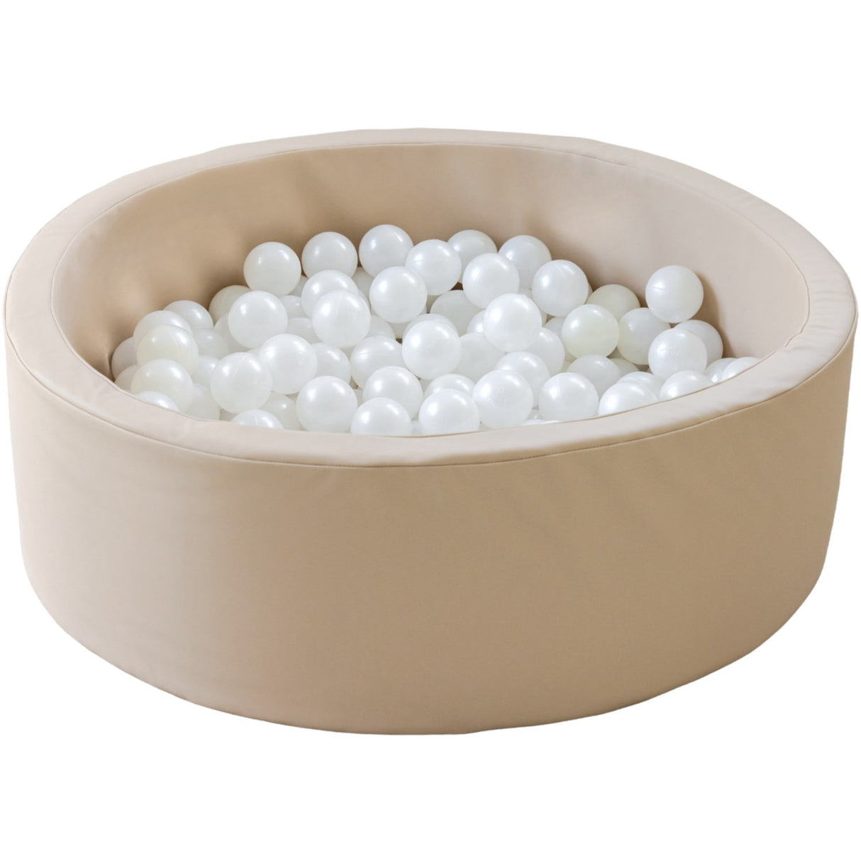 Tumble Time Taupe Ball Pool in Vegan PU ø90cm 150 pcs. Balls