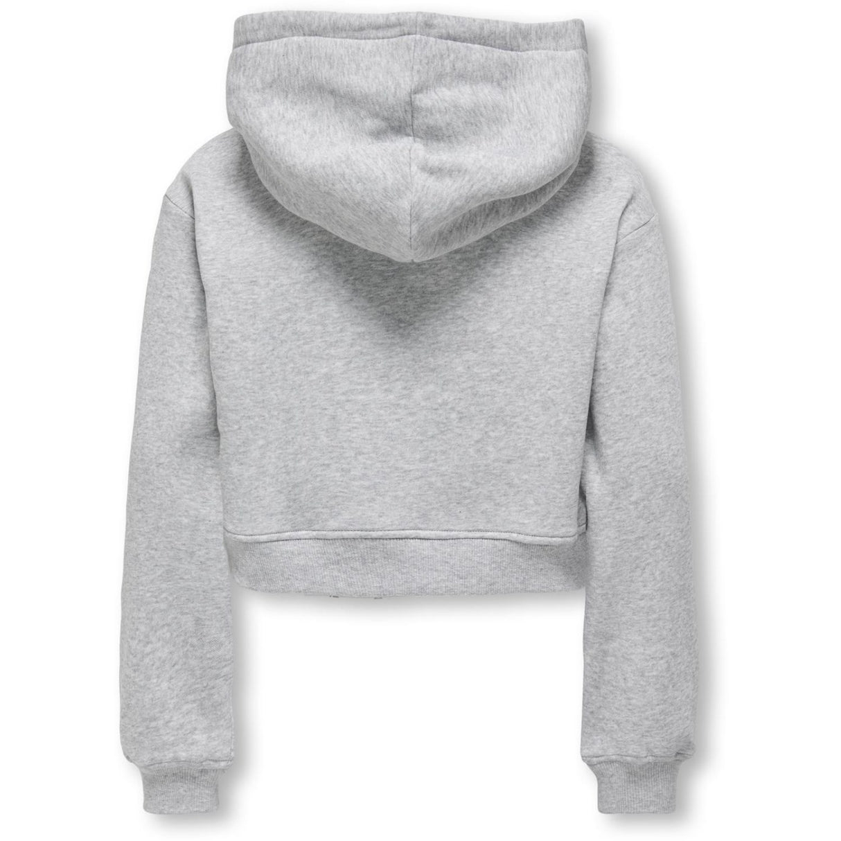 kids ONLY Light Grey Melange Kogsweat L/S Hoodie Short Swt Noos