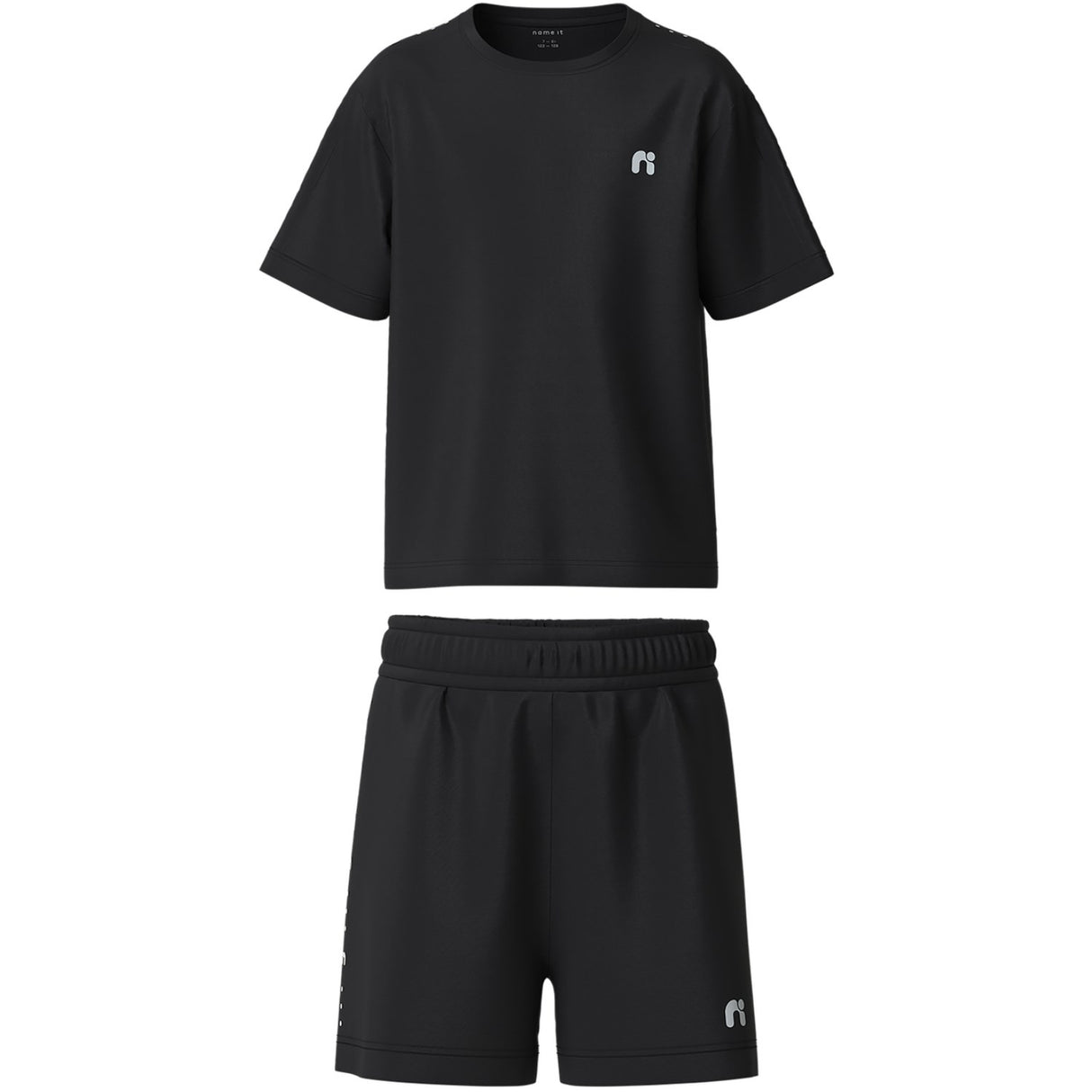 Name It Black Nkndemu Ss Nreg Shorts Set