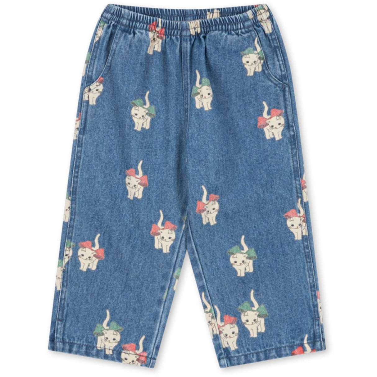 Konges Sløjd Bow Kitty Denim Magot Slit Pants Gots