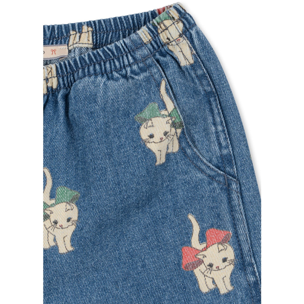 Konges Sløjd Bow Kitty Denim Magot Slit Pants Gots