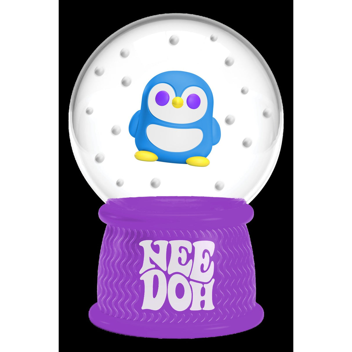 NeeDoh Squish N Flow Snow Globe 3 Asst. CDU