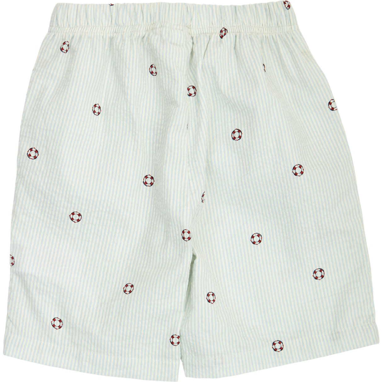 Müsli Tofu/ Ocean/ Mineral Red Seersucker Stripe Shorts