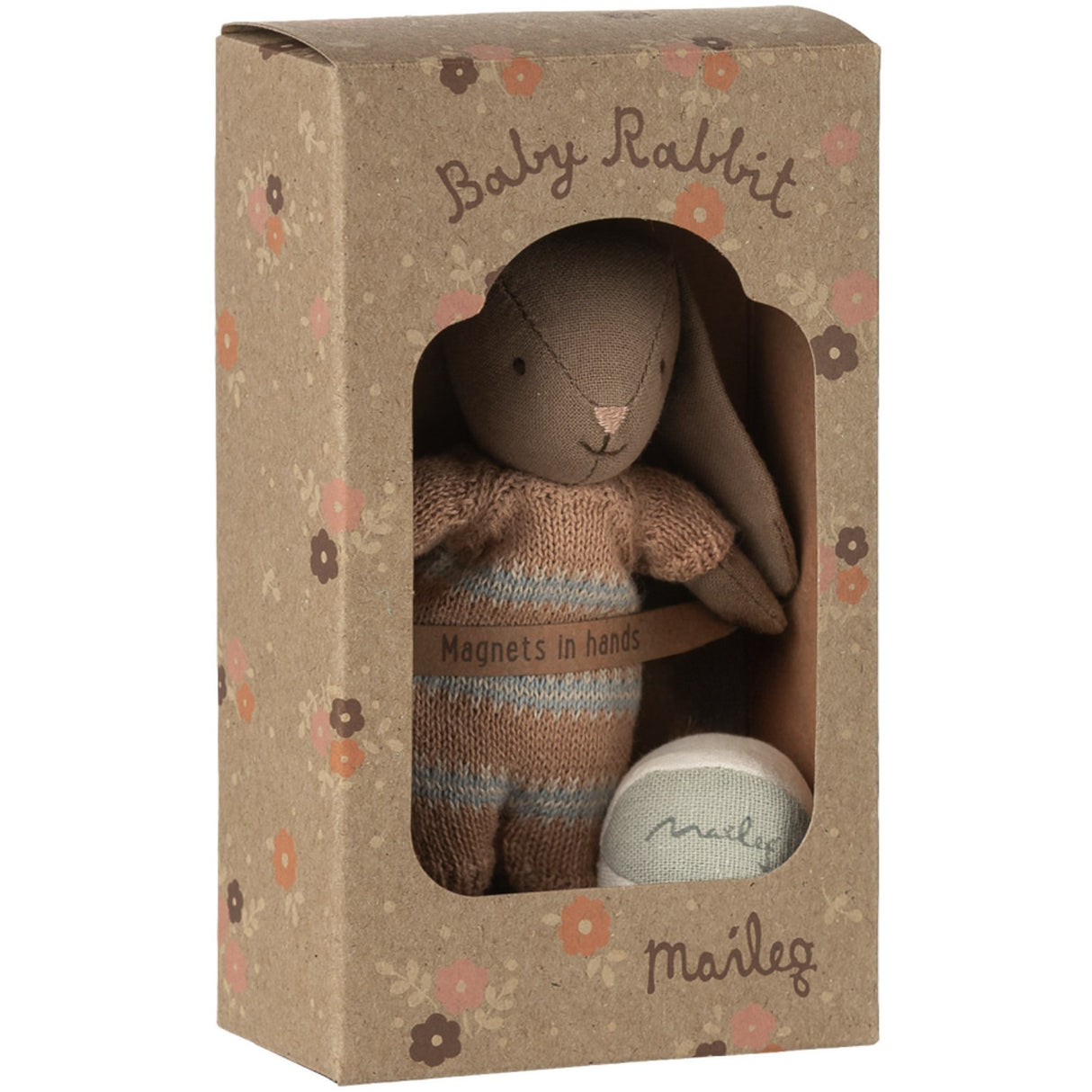 Maileg Kanin Sæt, Micro - Brun - Støvet Rosa