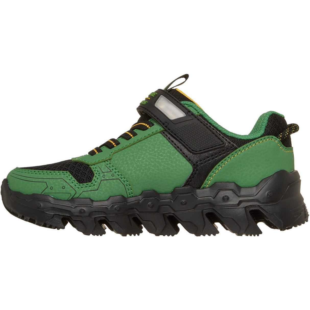 Skechers Gray John Deere Lighted Sneaker W/ Tractor Upper