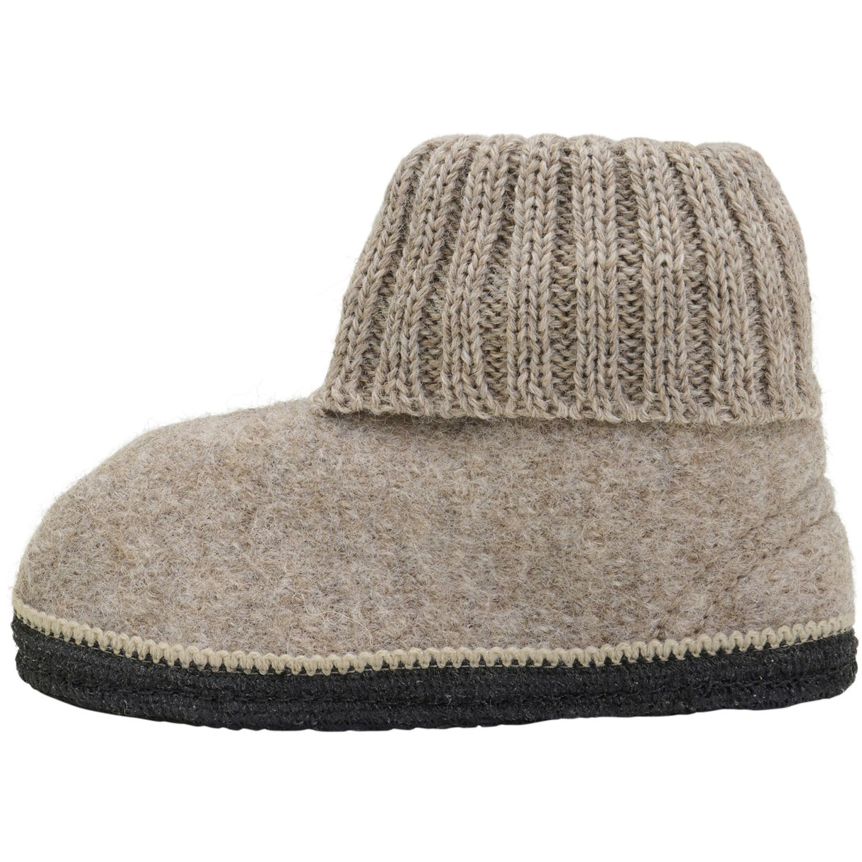 Huttelihut Camel Melange Slippers Wool