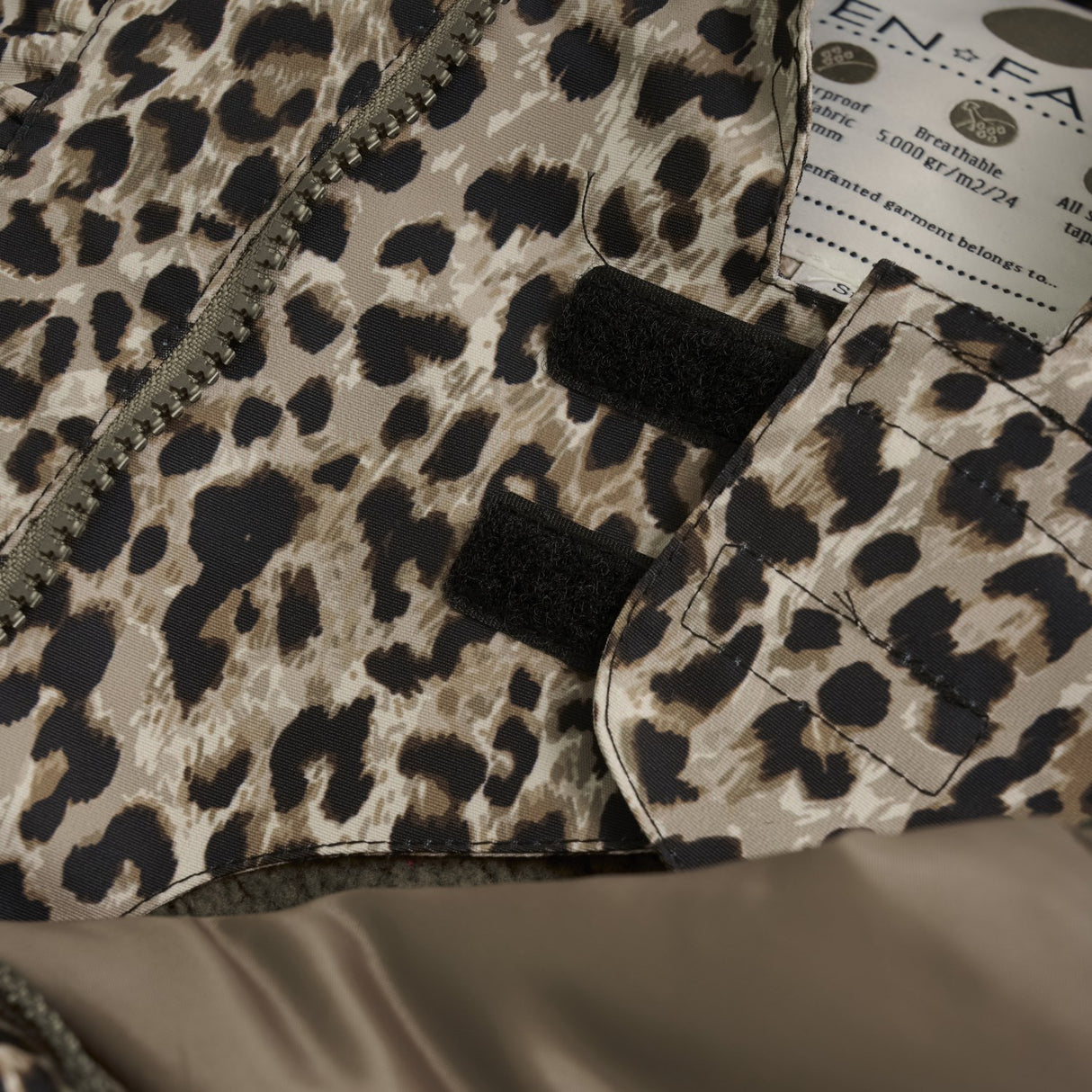 En Fant Pine Bark Baby Snowsuit W. Frills