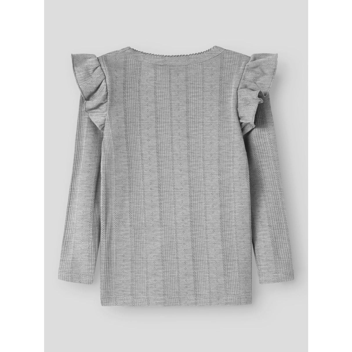 Name It Grey Melange Nmfjulia Ls Slim Top Noos