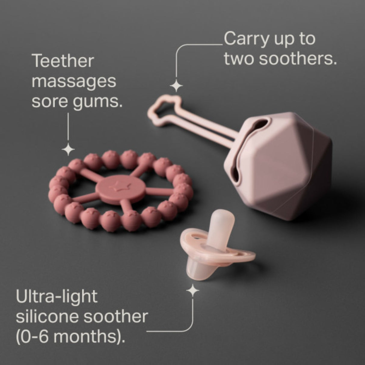 Tommee Tippee Silicone Giftset Pink